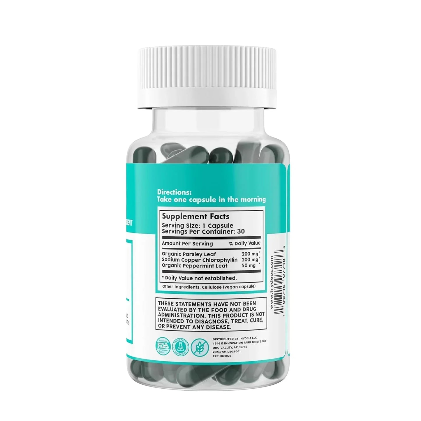 Deos™ desodorante natural  que actúa desde el interior