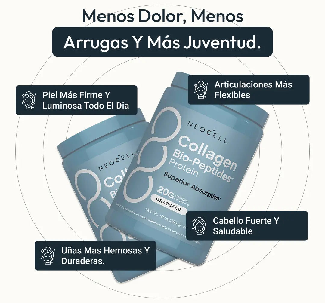 Colágeno Péptidos en Polvo | Combate los Signos del Envejecimiento