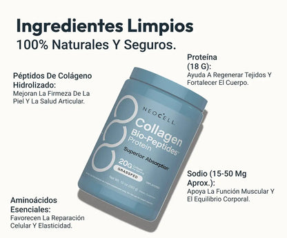 Colágeno Péptidos en Polvo | Combate los Signos del Envejecimiento